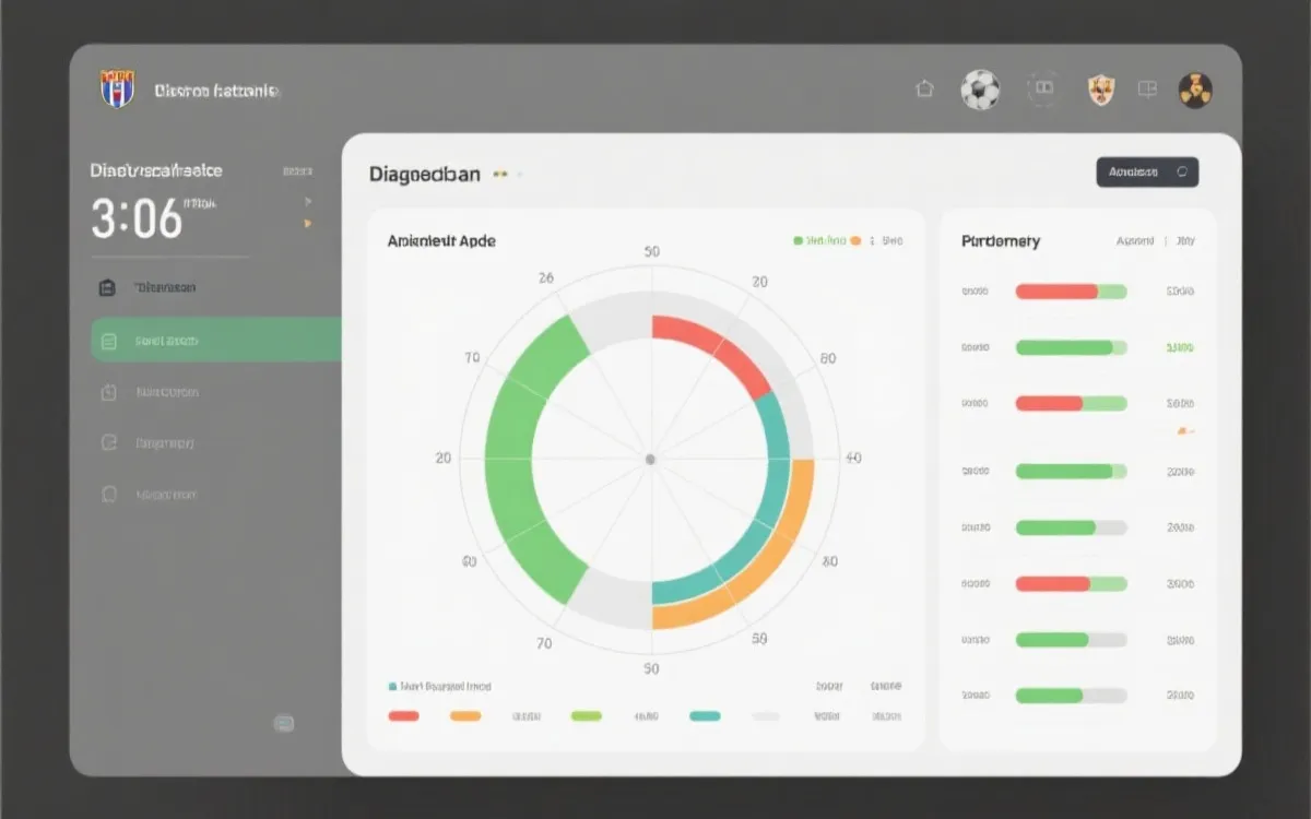 球队对比雷达图与柱状图组合的信息图风格，简洁、数据可视化